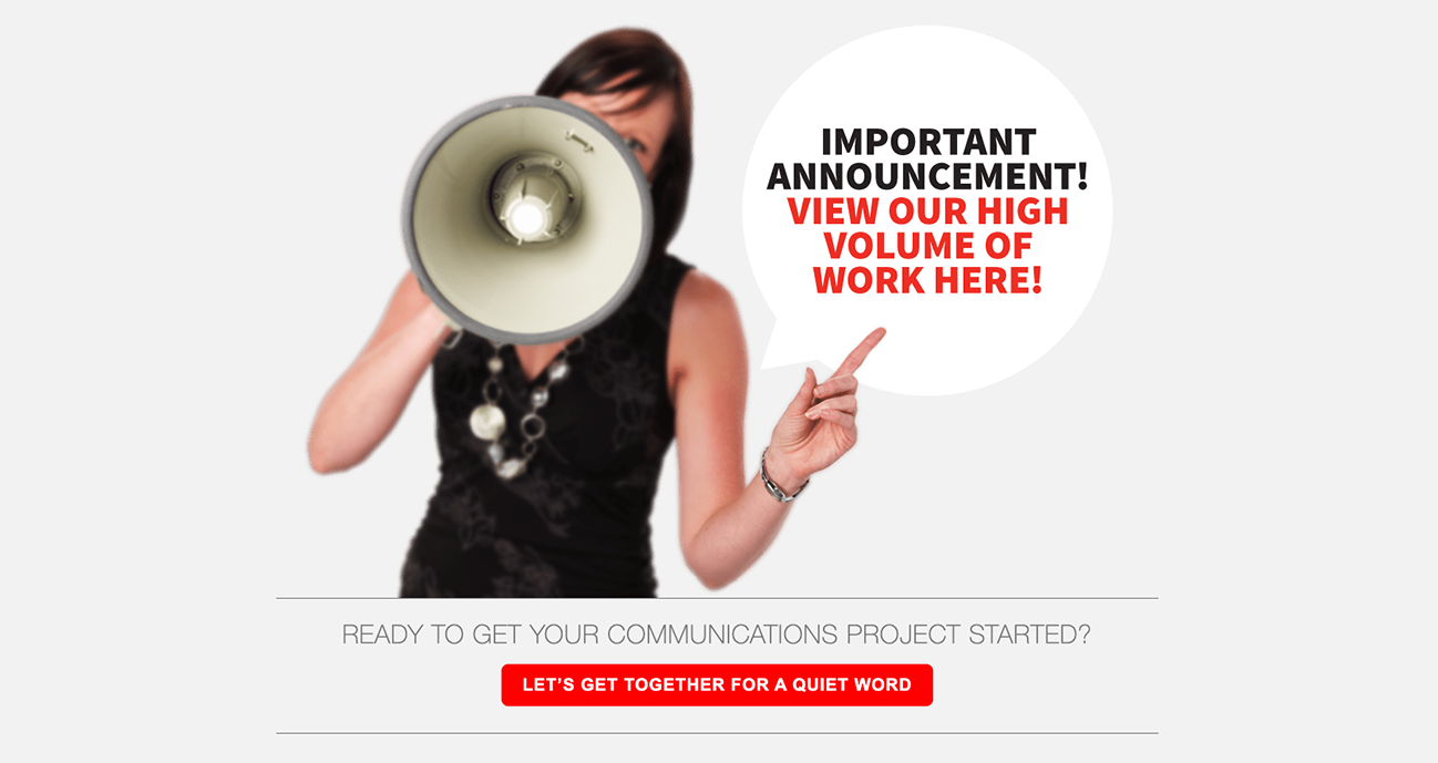 Loudhailer design website image