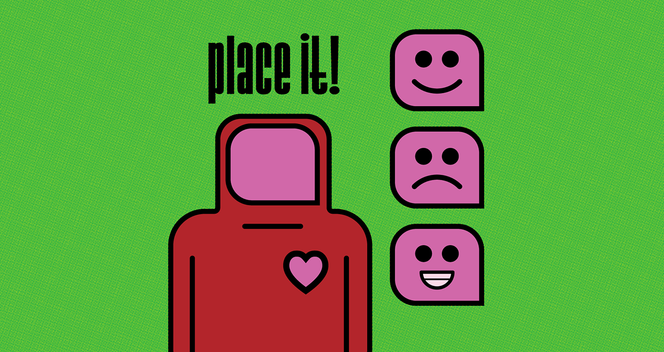 Illustration with three emojis image